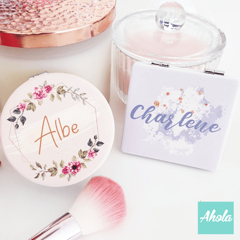 【Blossomy】Double Sided Compact Mirror 隨身鏡盒 - Ahola