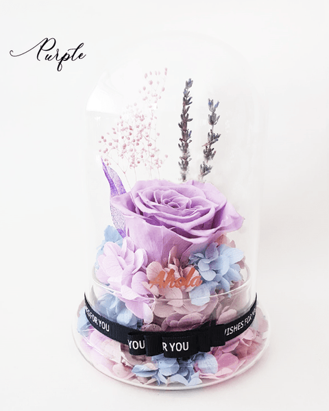 【Eternal Series】Preserved Rose Glass Dome 永恆系列保鮮花玻璃瓶 🌹原價$688, 優惠價 $458, 只做20個✨ 賣完就無喇‼ - Ahola