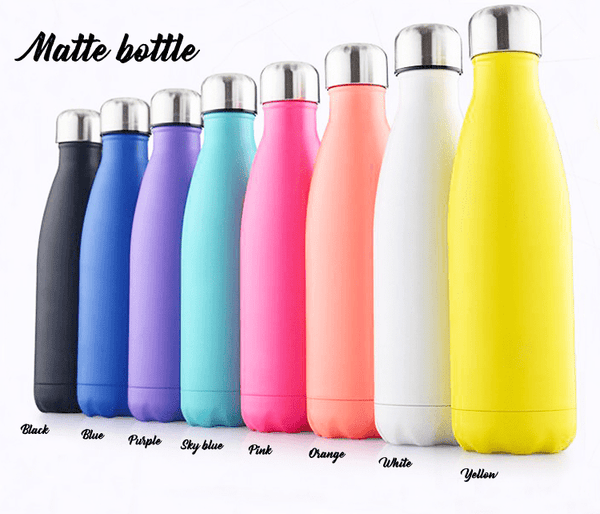 【Name】 Engraved Stainless Steel Hot or Cold Matte Bottle 刻名不鏽鋼保冷/保温啞面樽 📣由於農曆新年假期關係, 此產品最遲在1月25號落單/付款, 2月10號左右完成寄出, 而1月26號至2月14號落單將會在3月頭/中寄出 - Ahola