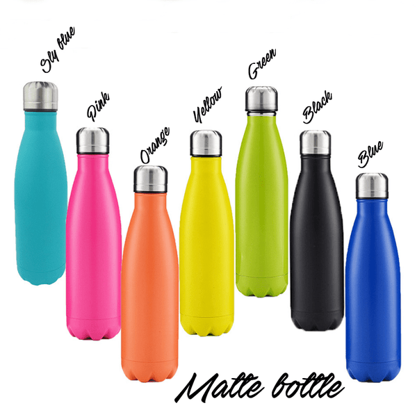 【Name】 Engraved Stainless Steel Hot or Cold Matte Bottle 刻名不鏽鋼保冷/保温啞面樽 📣由於農曆新年假期關係, 此產品最遲在1月25號落單/付款, 2月10號左右完成寄出, 而1月26號至2月14號落單將會在3月頭/中寄出 - Ahola