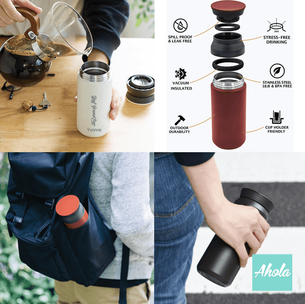 【Best Ever】 Engraved Stainless Steel TRAVEL TUMBLER  刻名不鏽鋼保冷/保温樽 - Ahola