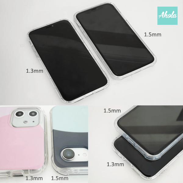 【Social Media】Soft PU transparent phone case 社交媒體名字透明電話軟殼 - Ahola