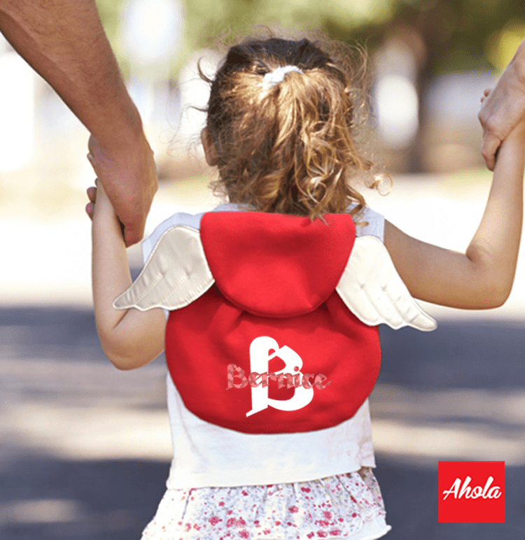 【Big Initial】 Wings Toddler Backpack 幼童翅膀背包 📣此產品新年前出貨已截單, 由1月21號至2月14號落單將會在3月頭/中寄出 - Ahola