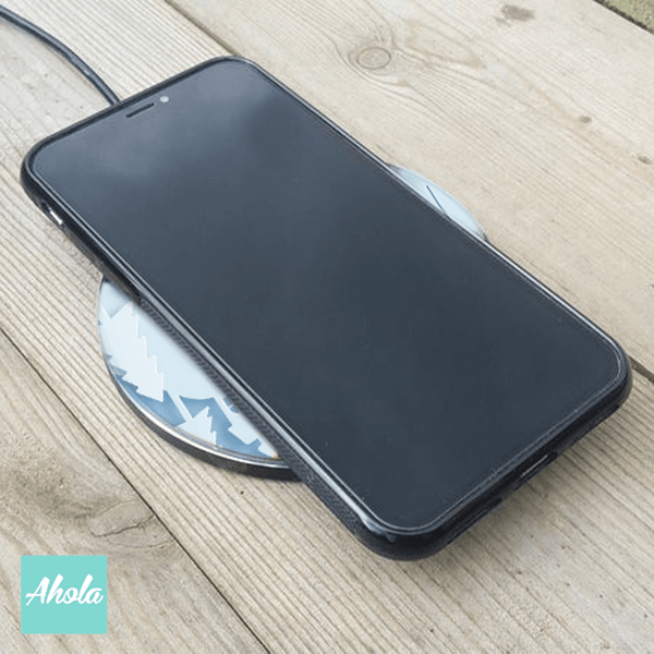 【Winter Scene】10W Ultra thin FastWireless Charger Pad  冬天景色名字無線差電板 - Ahola